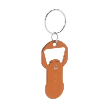 PORTE CLES PERSONNALISABLE EN ALU RECYCLE JETON 'PLAKI'