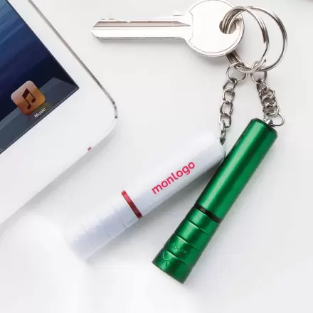 PORTE CLES LAMPE PERSONNALISABLE 'RAPOS WHITE'