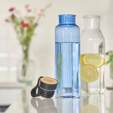 BOUTEILLE PERSONNALISABLE 750 ML EN RPET ET BAMBOU 'POWI'