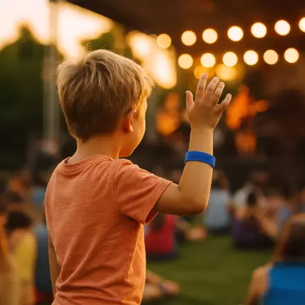 BRACELET SILICONE PERSONNALISE ENFANT 'FESTIVAL KIDS'