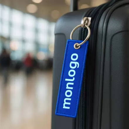 PORTE CLE ETIQUETTE DE VOL PERSONNALISABLE  'LOORA'