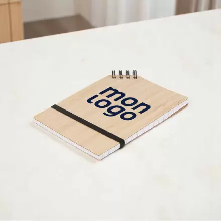 BLOC NOTES EN BAMBOU A6 PERSONNALISABLE 'ANGLUS'