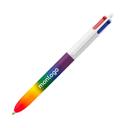 EXP 72H STYLO BIC 4 COULEURS 'RAINBOW' 