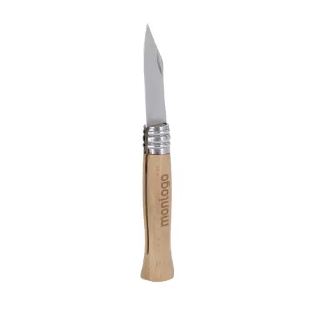 COUTEAU PLIANT MANCHE BOIS PERSONNALISBALE 'APINOL WOOD'