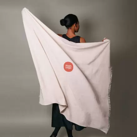 PLAID EN COTON PERSONNALISABLE 'NANGA' 260GR/M² 
