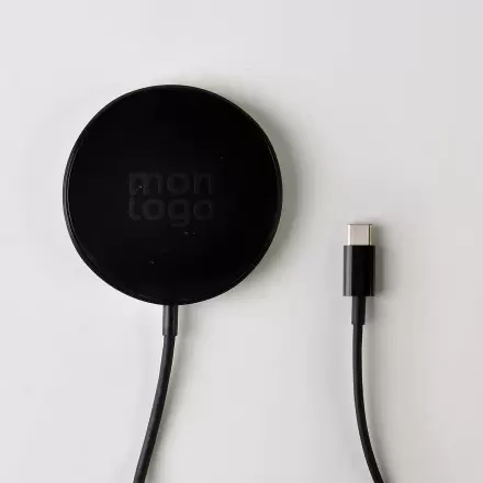 CHARGEUR INDUCTION MAGNETIQUE PERSONNALISABLE 'THYKA'