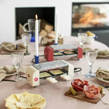 APPAREIL RACLETTE PERSONNALISABLE 2 PER 'CHEESI DUO'