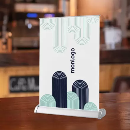 ROLL UP PORTE MENU DE TABLE A4 PERSONNALISABLE 'KASTEL'