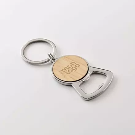 PORTE CLES DECAPSULEUR PERSONNALISE 'CASAWOOD DECAPS'