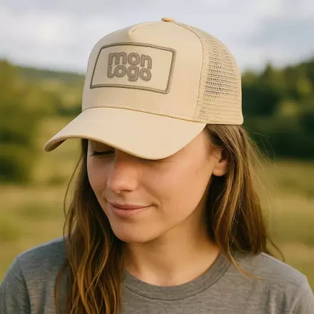 CASQUETTE TRUCKER CADRE PERSONNALISEE 'DAPHNA'