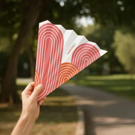 EVENTAIL EN PAPIER RECTANGLE 'SUNPAPER'