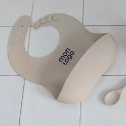 BAVOIR BEBE PERSONNALISABLE EN SILICONE 'PUREE'