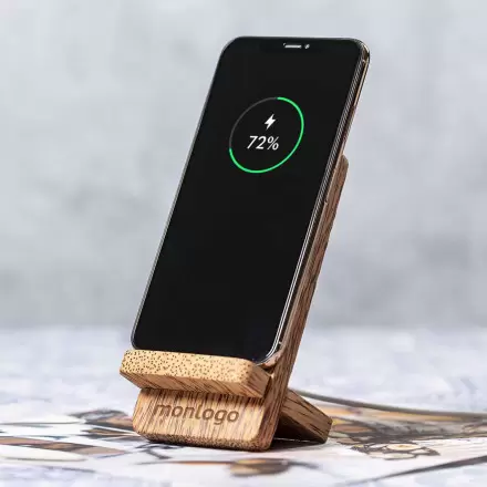 CHARGEUR SANS FIL EN COCO PERSONNALISABLE 'SUPPY'