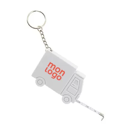 PORTE CLES METRE RUBAN PERSONNALISABLE 'DANO CAMION'