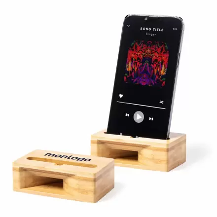 SUPPORT TELEPHONE AMPLIFICATEUR SON PERSONNALISABLE 'HAUPA'