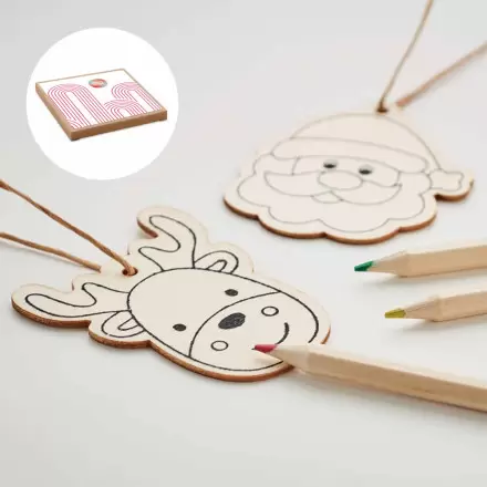 SET ORNEMENT A COLORIER PERSONNALISABLE 'ELLY'