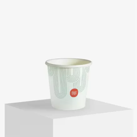 GOBELET CARTON RECYCLE PERSONNALISE 10CL 'KUPPO'