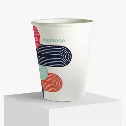 GOBELET CARTON RECYCLE PERSONNALISABLE 35CL 'KUPPO'