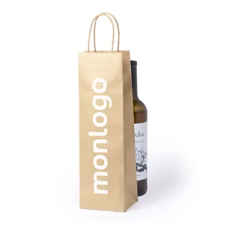 SAC BOUTEILLE PAPIER RECYCLE PERSONNALISABLE 'GALTAS'