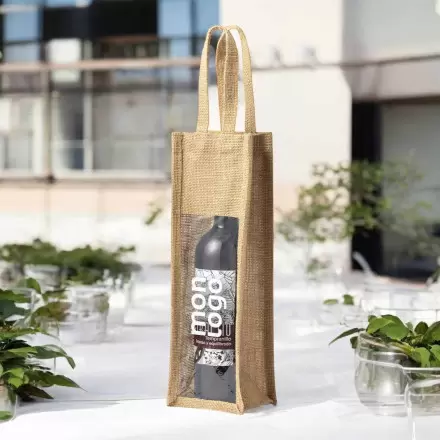 SAC BOUTEILLE EN JUTE PERSONNALISE 'NONYM'
