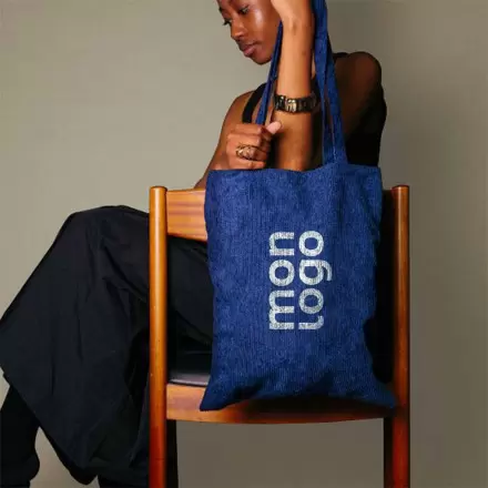SAC EN VELOURS COTELE 240 GM PERSONNALISABLE 'MAESTRAX'