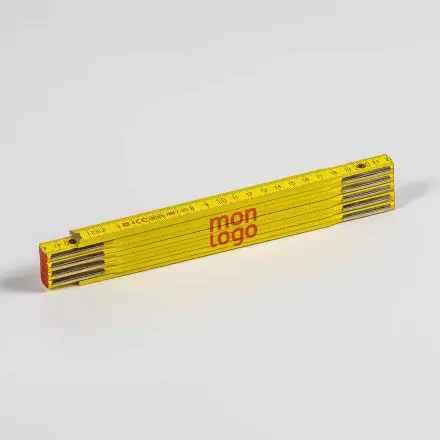 METRE PLIABLE PERSONNALISE EN BOIS 2M 'EDEN'