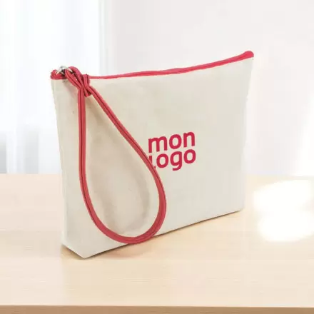 TROUSSE DE TOILETTE EN COTON PERSONNALISABLE 'HERAS'