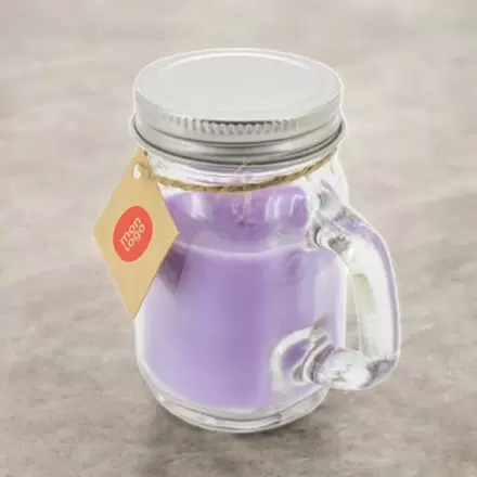 BOUGIE PARFUMEE PERSONNALISEE POT AVEC POIGNEE 'BIGOUR'