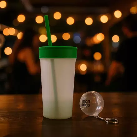 PROTECTION GOBELET ANTI DROGUE PUBLICITAIRE 'TISTOP'