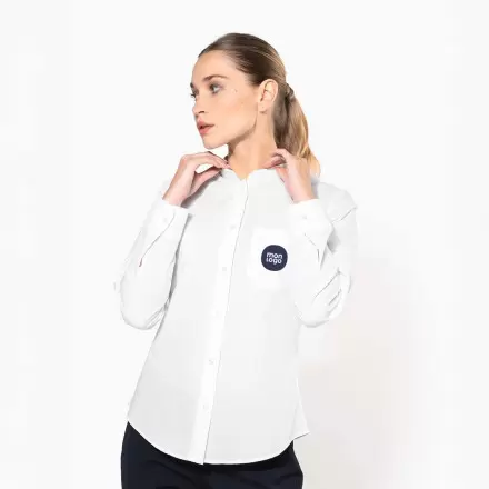 CHEMISE FEMME MAO PERSONNALISABLE 'MAO COLAR'