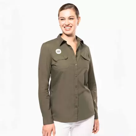 CHEMISE FEMME RETROUSSABLE PERSONNALISABLE 'EXPLORER ROLL'