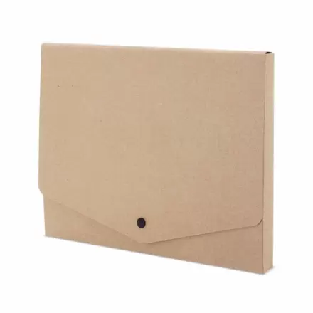 PORTE DOUCMENT CARTON PERSONNALISABLE 'TREXI' - kraft