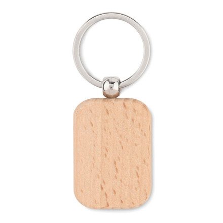 Porte clés personnalisable en bois avec photo et texte - format ovale -  DHLaser Design