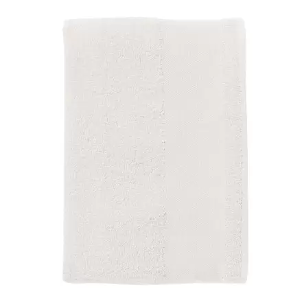 SERVIETTE D'INVITÉ PERSONNALISÉE BLANC 30x50 CM 'ISLAND' - blanc