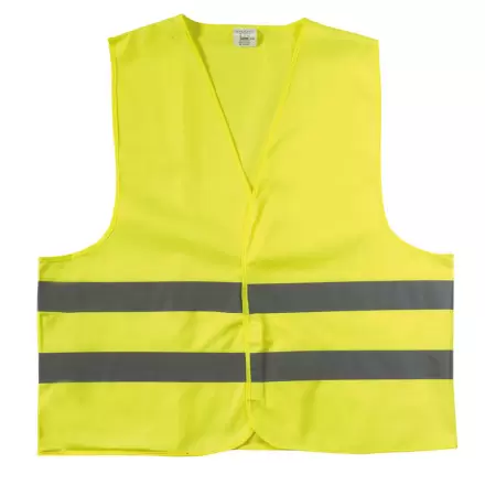 GILET DE SECURITE PUBLICITAIRE ADULTE 'FLUOSAFE' - jaune