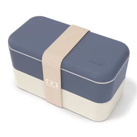 LUNCH BOX PUBLICITAIRE MB ORIGINAL MONBENTO® 'OLBY' - bleu