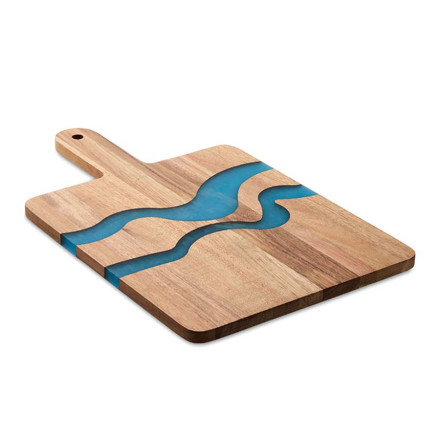 Planche à découper bois personnalisée support tablette