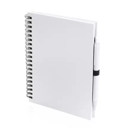CARNET A SPIRALES PUBLICITAIRE 'CARLEY' - blanc