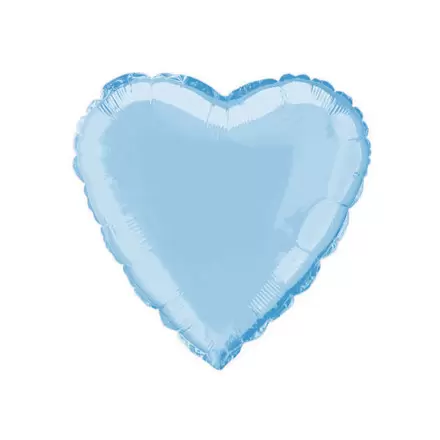 BALLONS PERSONNALISÉS EN MYLARD 'MYLA COEUR' - bleu pastel
