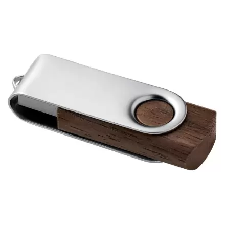 CLE USB PUBLICITAIRE 'TURNWOODFLASH' 1 GO A 32 GO - noyer