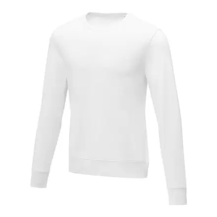 SWEAT COL ROND PUBLICITAIRE HOMME 'ZERIO' - blanc
