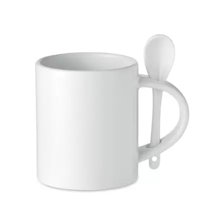 MUG EN CERAMIQUE 300 ML PERSONNALISABLE 'NEA SPOON' - blanc