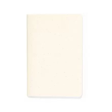 CARNET A5 CARTON RECYCLE SOUPLE PERSONNALISABLE 'LAURENT' - blanc cassé