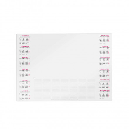 SOUS-MAINS PERSONNALISABLE A3 ou A2 'SICILIA' - blanc