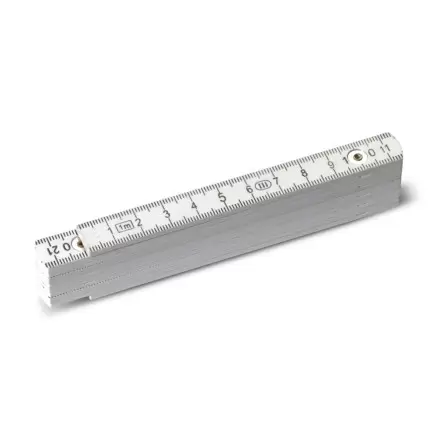 RAPIDE 4J - METRE PLIANT PERSONNALISABLE 1M 'MINESURA' - blanc