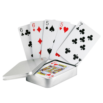 Jeux de cartes avec boîte logotée 