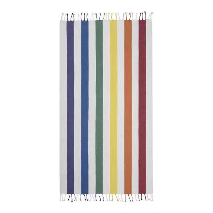 PAREO/FOUTA PERSONNALISABLE 'HORTENSE 180 RECYCLE MULTI' - multicolore