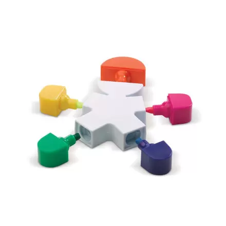 SURLIGNEUR FORME BONHOMME PERSONNALISABLE 'TIBIS' - blanc