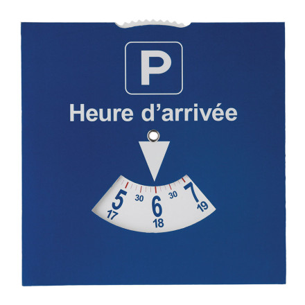 Impression Disque de stationnement personnalisé Genève Suisse Onex bleu  marine carton, PVC