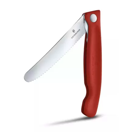 COUTEAU OFFICE PERSONNALISABLE 'SWISS CLASSIC PLIANT' - rouge